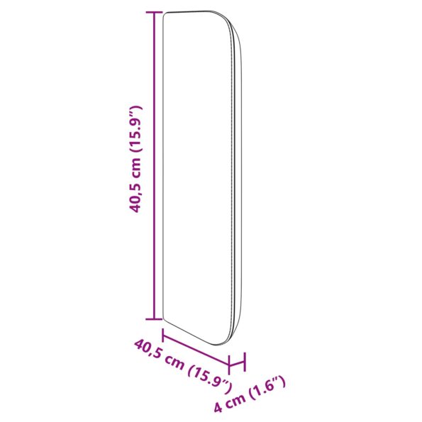 vidaXL Ušný čelník Tmavosivá 40,5 x 40,5 x 4 cm látka – Obrázok 11