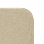 vidaXL Ušný čelník Krémová 40,5 x 40,5 x 4 cm látka – Obrázok 9