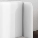 vidaXL Ušný čelník Biela 40,5 x 40,5 x 4 cm PVC – Obrázok 4