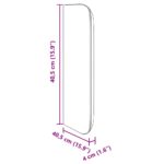 vidaXL Ušný čelník Krémová 40,5 x 40,5 x 4 cm PVC – Obrázok 11