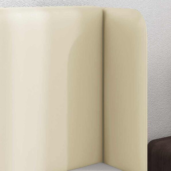 vidaXL Ušný čelník Krémová 40,5 x 40,5 x 4 cm PVC – Obrázok 4