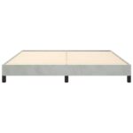 vidaXL Rám postele bez matraca, svetlosivý, kalifornský zamat, kráľovský – Obrázok 6