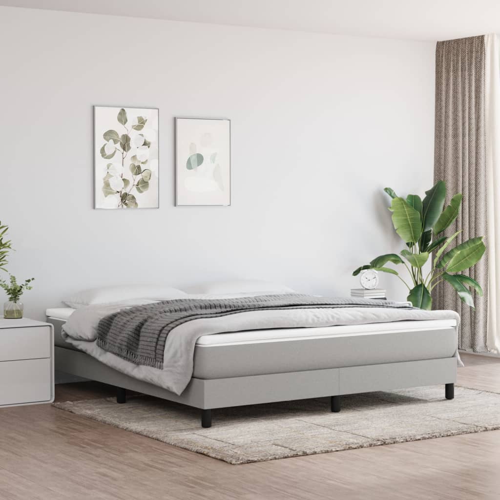 347886_1.jpg vidaXL Matrac s taštičkovými pružinami stredná tvrdosť svetlosivý 193x203x20cm veľkosť King – Obrázok 1