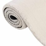 vidaXL Chlpatý koberec krémovo biely 120x183 cm polyester – Obrázok 6