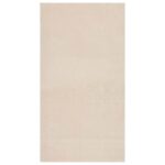 vidaXL Chlpatý koberec béžový 120x183 cm polyester – Obrázok 2