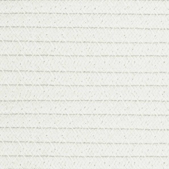 vidaXL Úložný kôš biely Ø40x35 cm bavlnený – Obrázok 7
