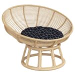 vidaXL Okrúhly vankúš čierny károvaný Ø 60 x 11 cm oxfordská látka – Obrázok 3