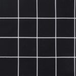 vidaXL Okrúhly vankúš čierny károvaný Ø 60 x 11 cm oxfordská látka – Obrázok 6