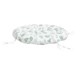 vidaXL Okrúhly vankúš listový vzor Ø 100 x 11 cm oxfordská látka – Obrázok 4