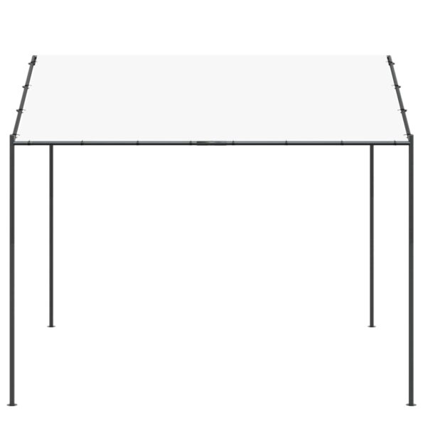 vidaXL Altánok 4 x 4 x 2,6 m Biely Oceľ a polyester 180 gsm – Obrázok 4