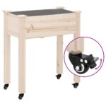 vidaXL Kolieska do kvetináča 4 ks čierne 8x3,5x8 cm železné – Obrázok 2