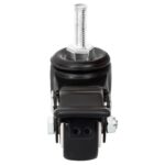 vidaXL Kolieska do kvetináča 4 ks čierne 8x3,5x8 cm železné – Obrázok 8