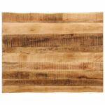 vidaXL Stolová doska s ostrým okrajom 100x80x3,8 cm masívne drevo, surové mango