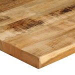 vidaXL Stolová doska s ostrým okrajom 100x80x3,8 cm masívne drevo, surové mango – Obrázok 6