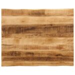 vidaXL Stolová doska s ostrým okrajom 110x80x3,8 cm masívne drevo, surové mango