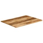 vidaXL Stolová doska s ostrým okrajom 110x80x3,8 cm masívne drevo, surové mango – Obrázok 2