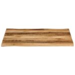 vidaXL Stolová doska s ostrým okrajom 110x80x3,8 cm masívne drevo, surové mango – Obrázok 3