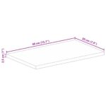 vidaXL Stolová doska 40x20x2,5 cm obdĺžniková masívna recyklovaná drevená doska – Obrázok 9