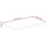 vidaXL Stolová doska 40x20x2,5 cm obdĺžniková, masívne drevo, surové mango – Obrázok 9