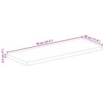 vidaXL Stolová doska 70x30x2,5 cm obdĺžniková masívna mangová farba – Obrázok 9