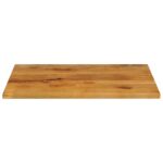 vidaXL Stolová doska 90x80x2,5 cm obdĺžniková masívna mangová farba – Obrázok 3