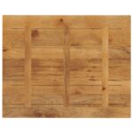 vidaXL Stolová doska 90x80x2,5 cm obdĺžniková masívna mangová farba – Obrázok 5