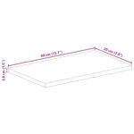 vidaXL Stolová doska 40x20x3,8 cm obdĺžniková masívna mangová farba – Obrázok 9