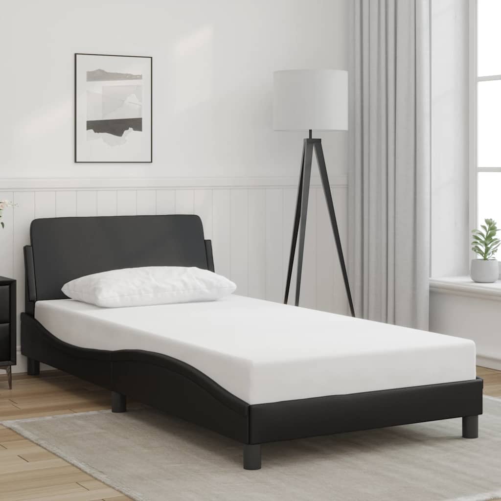 373269_1.jpg vidaXL Rám postele Dover čierny 100x190 cm umelá koža – Obrázok 1