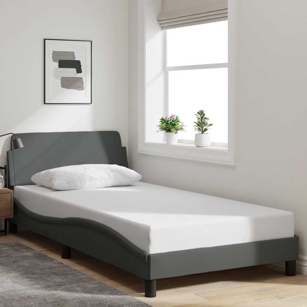 373273_1.jpg vidaXL Rám postele Dover tmavosivý 100x203 cm látka – Obrázok 1