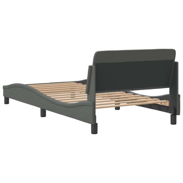 vidaXL Rám postele Dover tmavosivý 100x203 cm látka – Obrázok 6