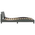 vidaXL Rám postele Dover tmavosivý 137x190 cm látka – Obrázok 5