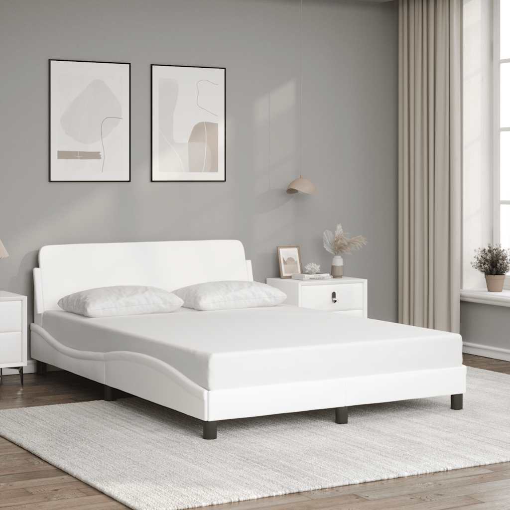 373286_1.jpg vidaXL Rám postele Dover biely 137x190 cm umelá koža – Obrázok 1