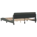 vidaXL Rám postele Dover tmavosivý 183x213 cm látka – Obrázok 6