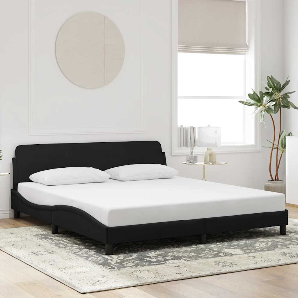 373308_1.jpg vidaXL Rám postele Dover čierny 183x213 cm umelá koža – Obrázok 1