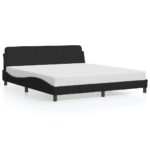 vidaXL Rám postele Dover čierny 183x213 cm umelá koža – Obrázok 2