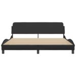 vidaXL Rám postele Dover čierny 183x213 cm umelá koža – Obrázok 4