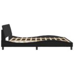 vidaXL Rám postele Dover čierny 183x213 cm umelá koža – Obrázok 5