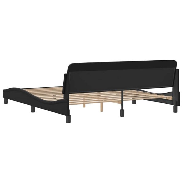 vidaXL Rám postele Dover čierny 183x213 cm umelá koža – Obrázok 6