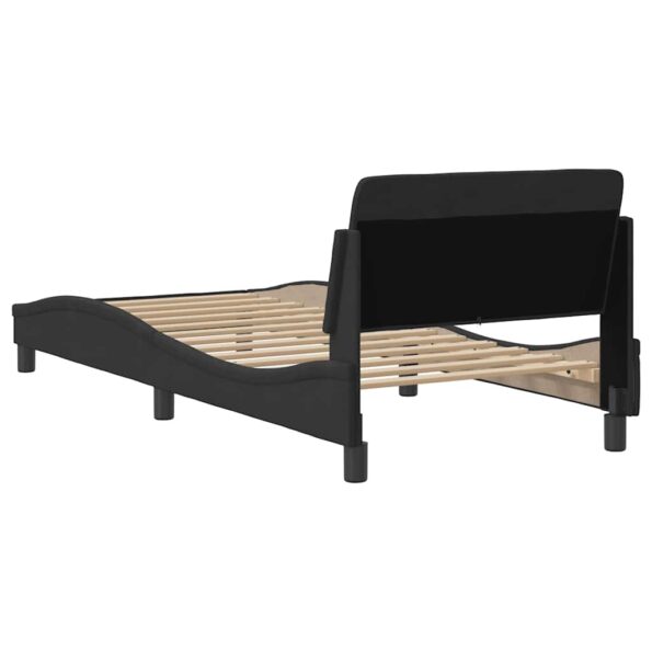 vidaXL Rám postele Dover čierny 90x190 cm zamatový – Obrázok 6