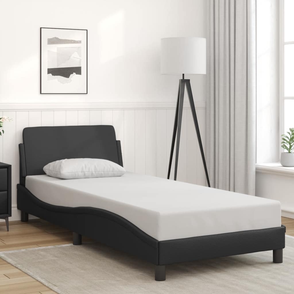 373323_1.jpg vidaXL Rám postele Dover čierny 90x190 cm umelá koža – Obrázok 1