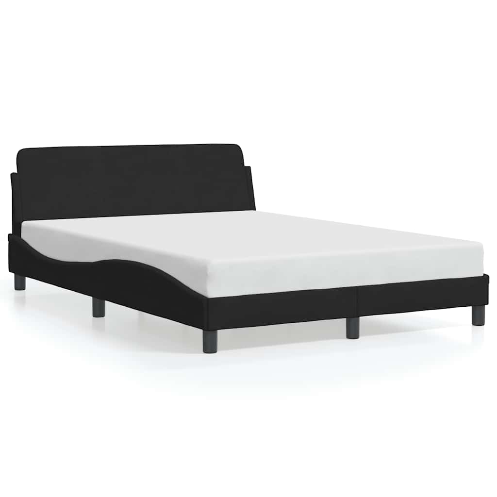 373330_1.jpg vidaXL Rám postele Dover čierny 135x190 cm zamatový – Obrázok 1