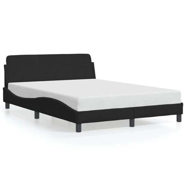 vidaXL Rám postele Dover čierny 135x190 cm zamatový – Obrázok 2