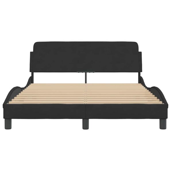 vidaXL Rám postele Dover čierny 135x190 cm zamatový – Obrázok 4