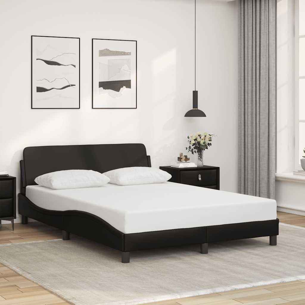 373331_1.jpg vidaXL Rám postele Dover čierny 135x190 cm umelá koža – Obrázok 1