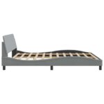 vidaXL Rám postele Dover svetlosivý 180x200 cm látkový – Obrázok 5
