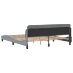 vidaXL Rám postele Dover svetlosivý 180x200 cm látkový – Obrázok 6