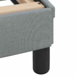 vidaXL Rám postele Dover svetlosivý 180x200 cm látkový – Obrázok 7