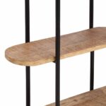 vidaXL Nástenná polica 90x20x116,5 cm masívne surové drevo mango – Obrázok 7