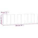 vidaXL Vankúš na čelo postele Hanko tmavosivý 193 cm zamat – Obrázok 10