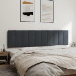 vidaXL Vankúš na čelo postele Hanko tmavosivý 193 cm zamat – Obrázok 4